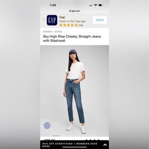 Brand New Gap Straight Jeans